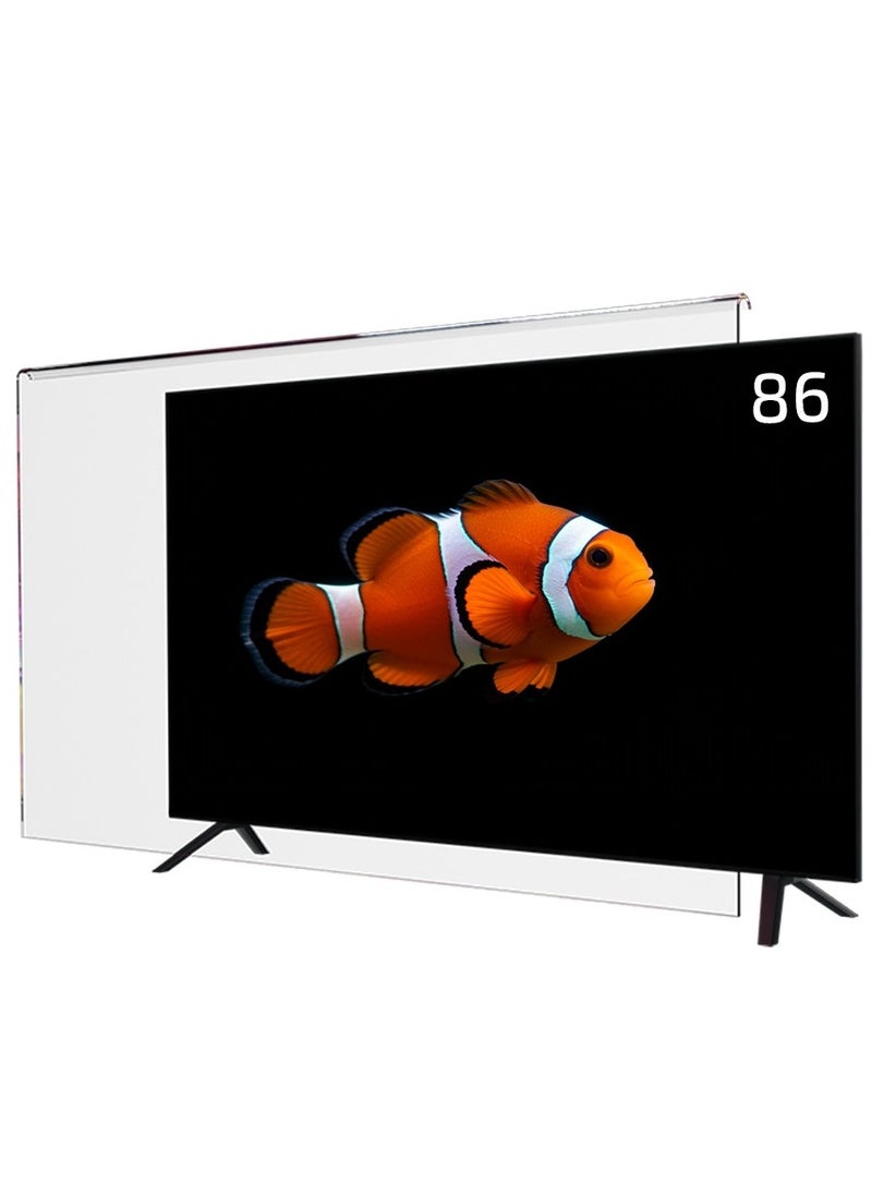 Sea Technology 86 Inch Tv Screen Protector, Made of Solid Acrylic Material with a Thickness of 3 mm, Anti Blue light, Anti Scratches, Guard against Radiation, Compatible with all Types of screens  - Image 1