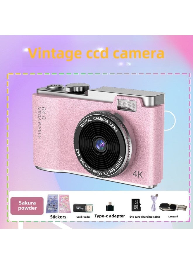 Explosions Student Entry-level Digital Camera Home HD Digital Camera Children Photo Mini Camera-Color:Lk03 Yellow + 64g Memory Card + Card Reader + Free Sticker + Free Adapter - Image 3