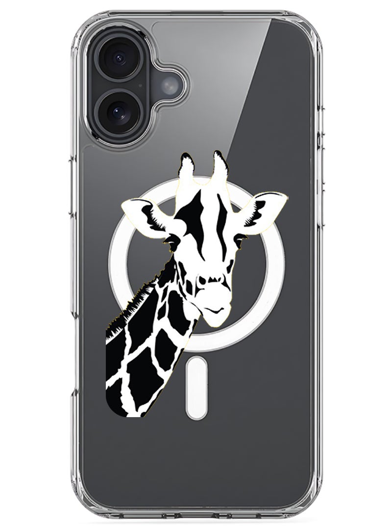 Theodor Magnetic Case for Apple iPhone 17 Compatible with MagSafe Wireless Charging, Shockproof Phone Bumper Cover - Giraffe - Image 1