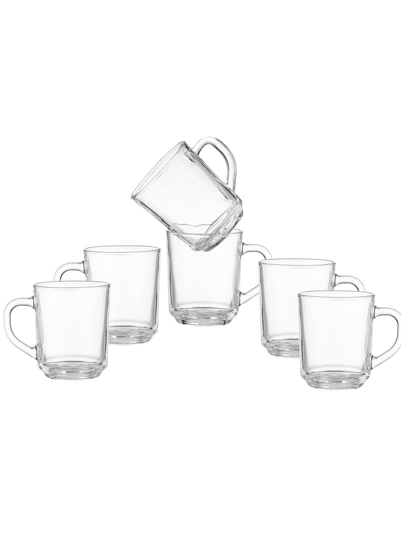 Blinkmax - 6-piece set of clear glass tea cups - Image 1