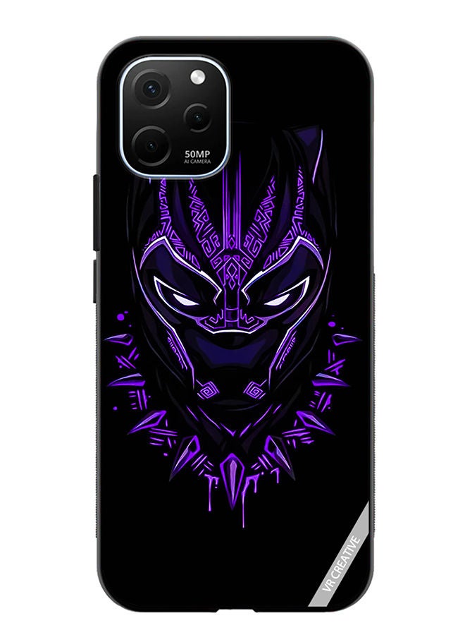 VR CREATIVE Protective Case Cover For Huawei Enjoy 50z Black Panther Design Multicolour - Image 1