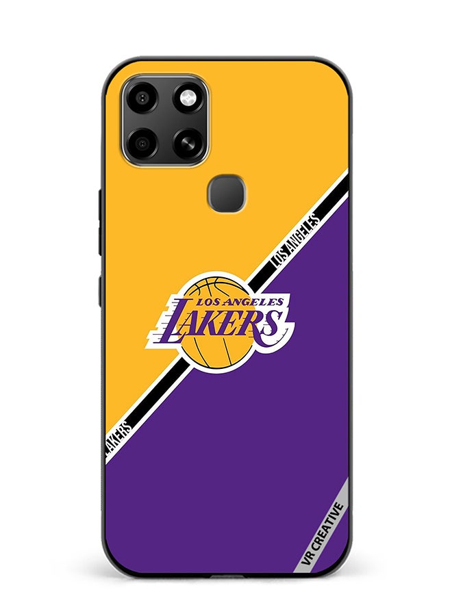 VR CREATIVE Protective Case Cover For Infinix Smart 6 Los Angeles Lakers Design Multicolour - Image 1