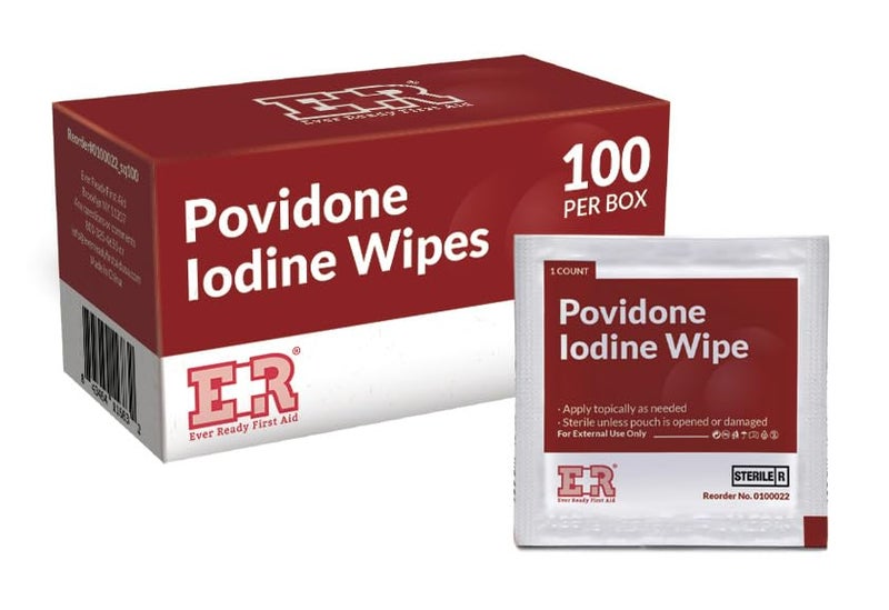 Ever Ready First Aid Povidone Iodine Wipes  100 Count - Image 1