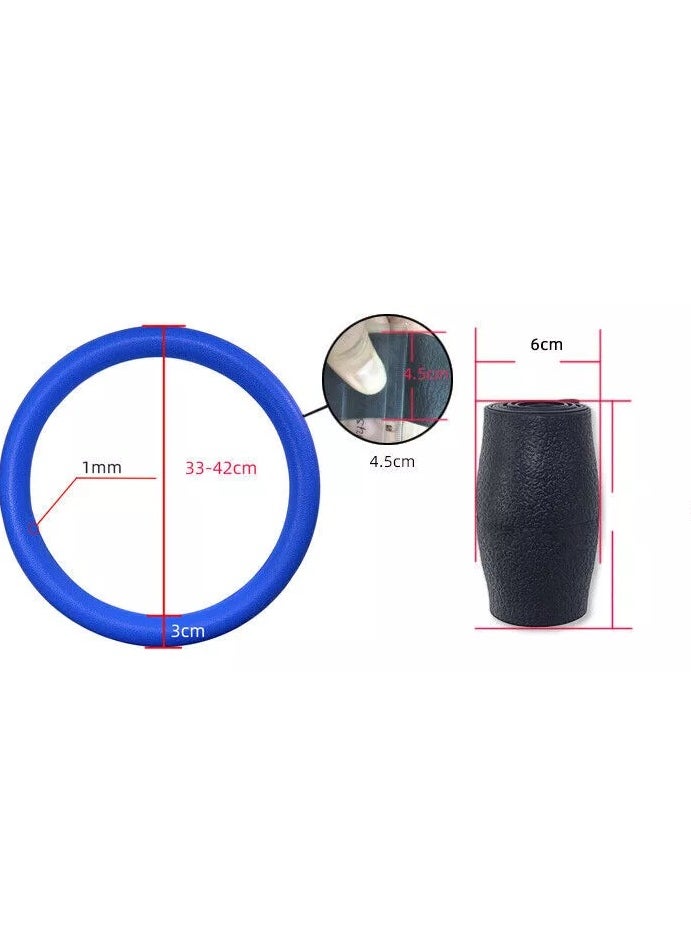 Generic Silicone Car Steering Wheel Cover, For Summer,Cool Feel,Anti-slip,Auto Car Steering Wheel Cover,Protective Cover, Universal for Diameter 33-42cm,for most Cars, SUVs, Trucks, Vans,Blue  - Image 5