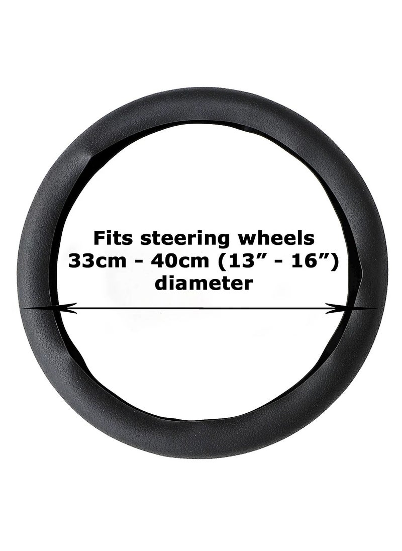 Chabeia Silicone Car Steering Wheel Cover, For Summer,Cool Feel,Anti-slip,Auto Car Steering Wheel Cover,Protective Cover, Universal for Diameter 33-42cm,for most Cars, SUVs, Trucks, Vans,Blue  - Image 5