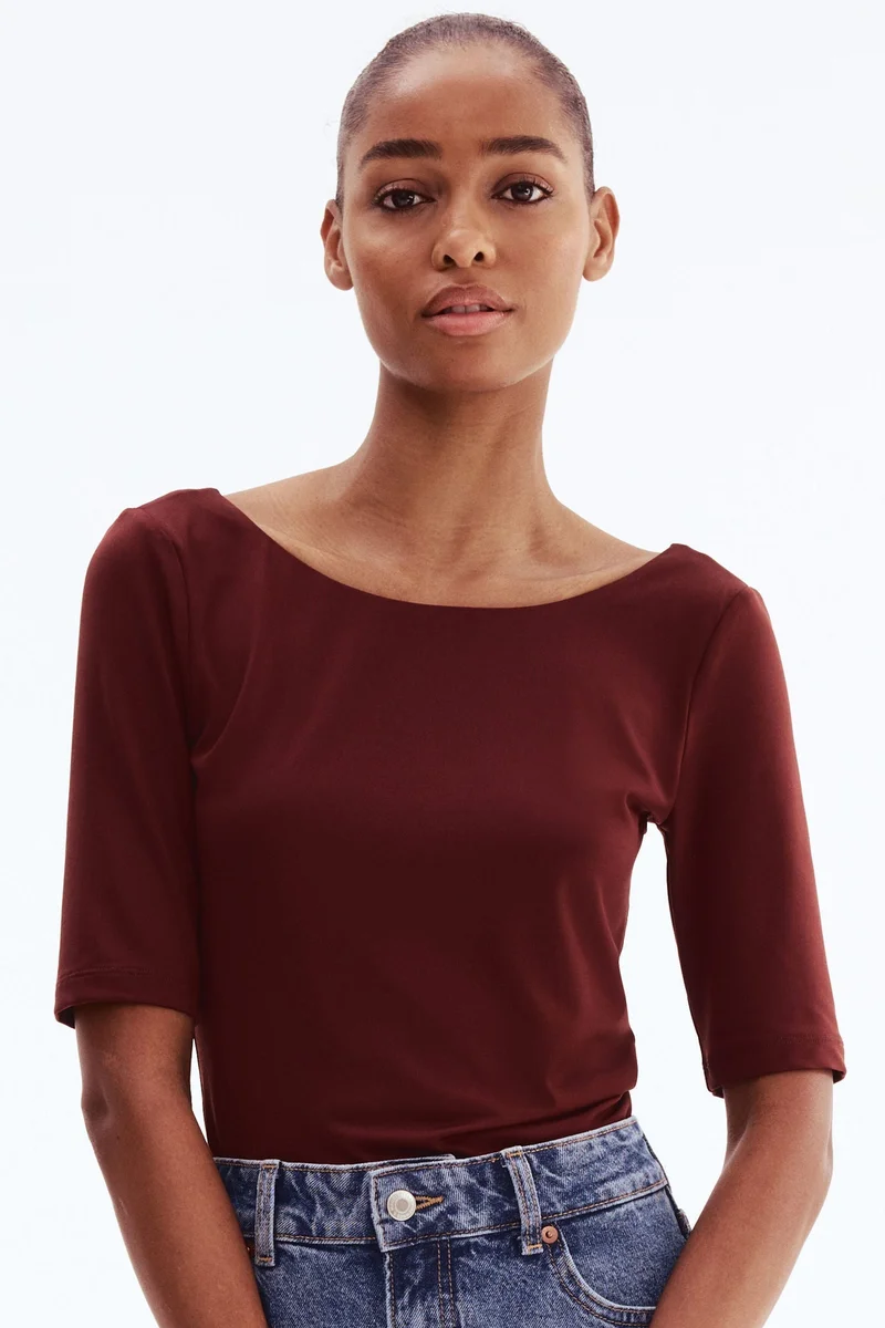 H&M Ballerina-neckline top