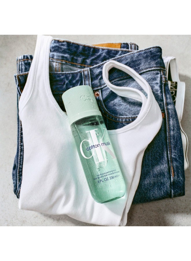 CALVIN KLEIN Cotton Musk Unisex Hair & Body Perfume Mist 236ml - Image 3
