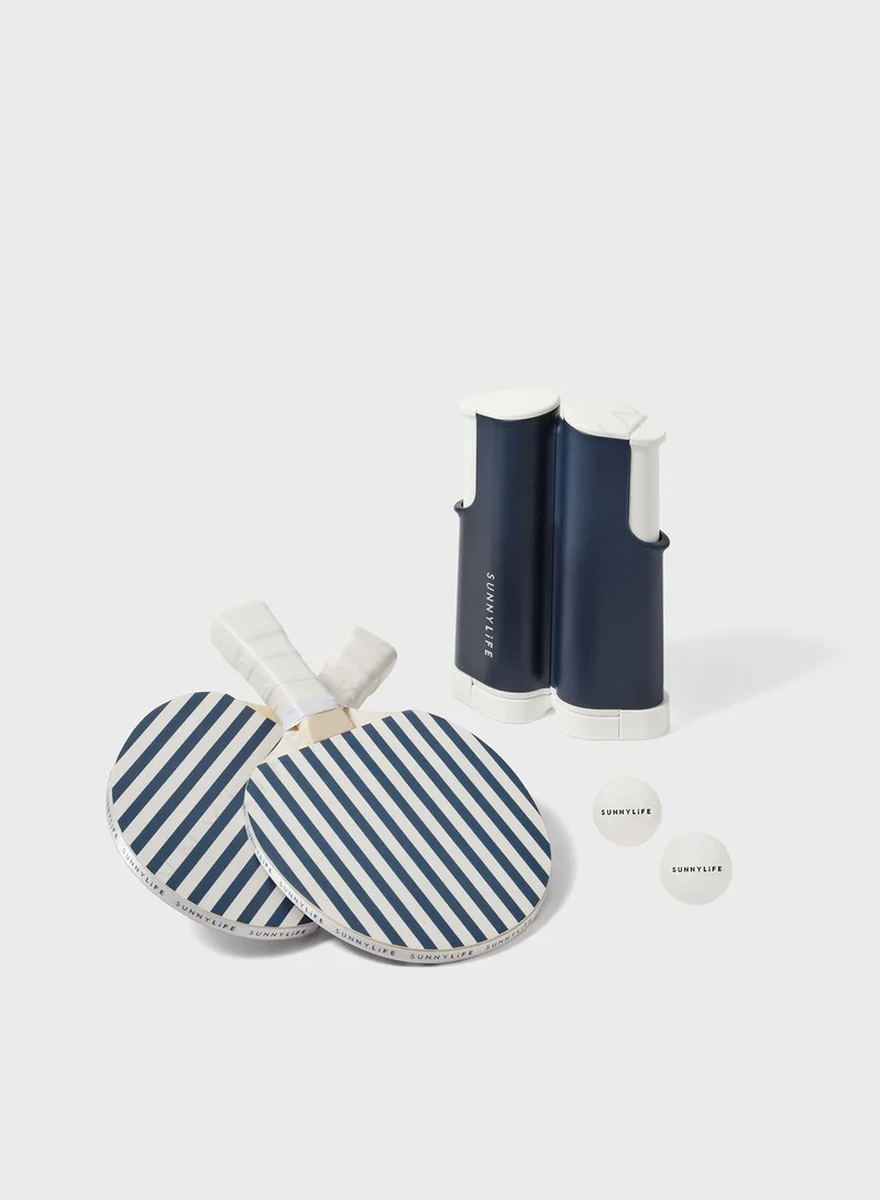 SUNNY LIFE The Resort Table Tennis Set Coastal Blue