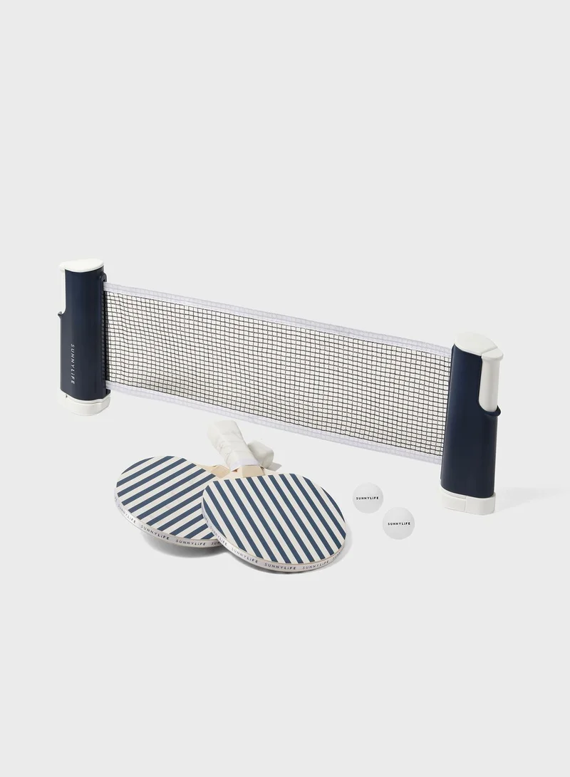 SUNNY LIFE The Resort Table Tennis Set Coastal Blue