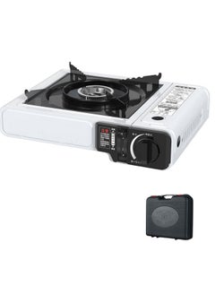 WEMART Portable Outdoor Camping Gas Stove, Automatic Ignition, Lightweight and Safe High Quality Propane Butane Stove Stove Burner Set with Plastic Box Black  - Image 1