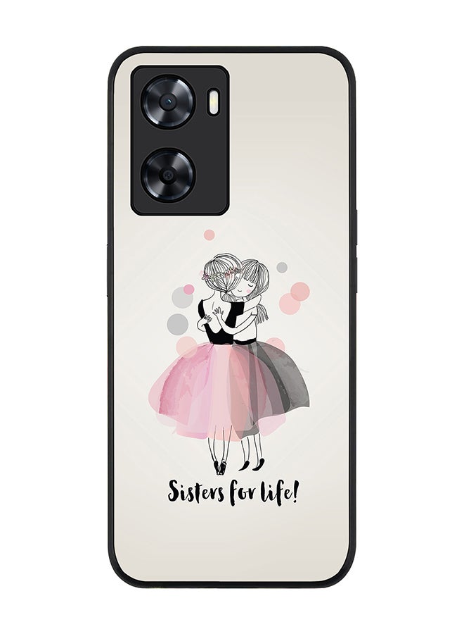 Stylizedd Rugged Black edge case for OnePlus Nord N20 SE Slim fit Soft Case Flexible Rubber Edges Anti Drop TPU Gel Thin Cover - Sisters for Life! - Image 1