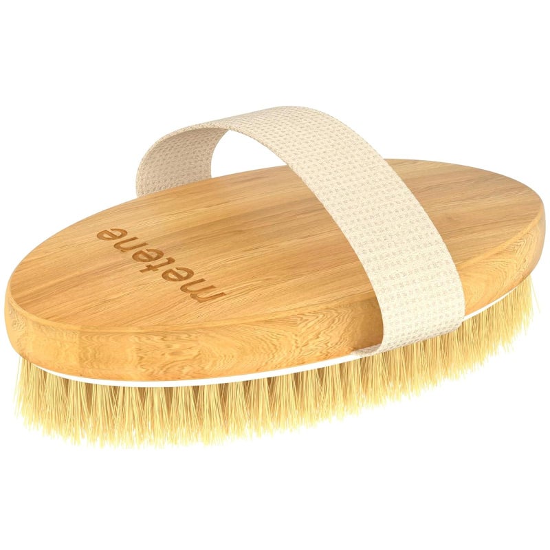 Metene Dry Brushing Body Brush, Exfoliating Body Scrubbers, Natural Bristles for Dry Skin, Improve Circulation, Stop Ingrown Hairs, Reduce Acne and Cellulite - Image 1