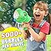 Yunaking Kids Bubble Gun 2 Pack Dino Bubble Machine Gun for Toddlers with 4 Solutions Easter Basket Stuffers Automatic 13Hole Bubbles for Kids Blower Maker Valentines Gift Party Outdoor Toys for Boys Girls - Image 4