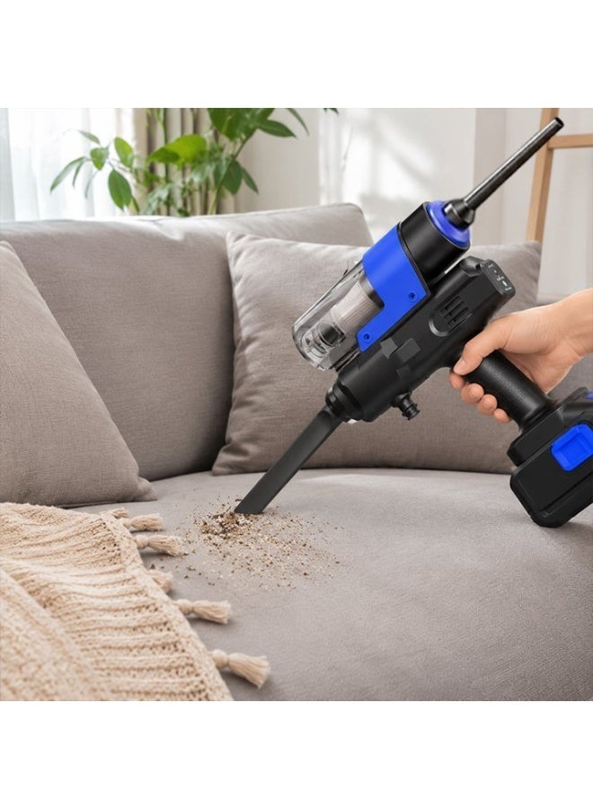 بلو فاير مغسلة سيارات لاسلكية 3 في 1 عالية الضغط مع مكنسة كهربائية ومنفاخ هواء من BlueFire (موديل BF-020) | قوة ضغط 40 بار، محرك مزدوج 380 واط مع بطارية ليثيوم 21 فولت ومعدل تدفق 4.5 لتر/دقيقة - Image 3
