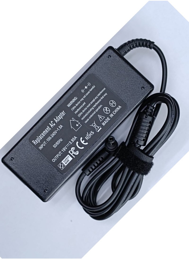 CS AC ADAPTER LAPTOP FOR TOSHIBA 19V 3.95A 5.5x2.5mm  - Image 2