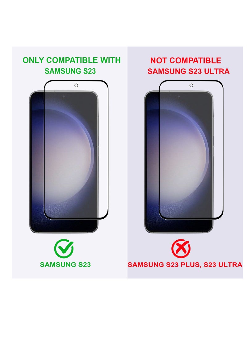 PRIMEEIGHT - [2 PACK] Samsung Galaxy S23 Screen Protector 6.1 Inch Display Ultra Thin 9H Hardness Tempered Glass S23 Easy to Install HD Clear Screen Protector [NOT FOR S23 ULTRA] - Image 1