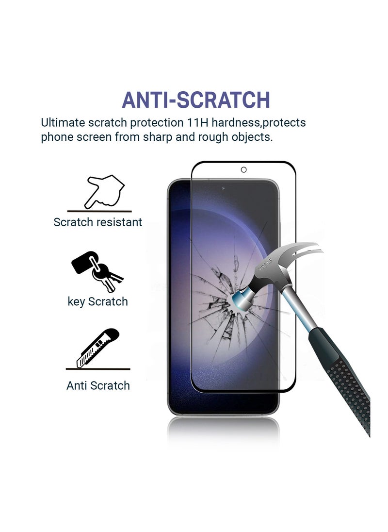 PRIMEEIGHT - [2 PACK] Samsung Galaxy S23 Screen Protector 6.1 Inch Display Ultra Thin 9H Hardness Tempered Glass S23 Easy to Install HD Clear Screen Protector [NOT FOR S23 ULTRA] - Image 1