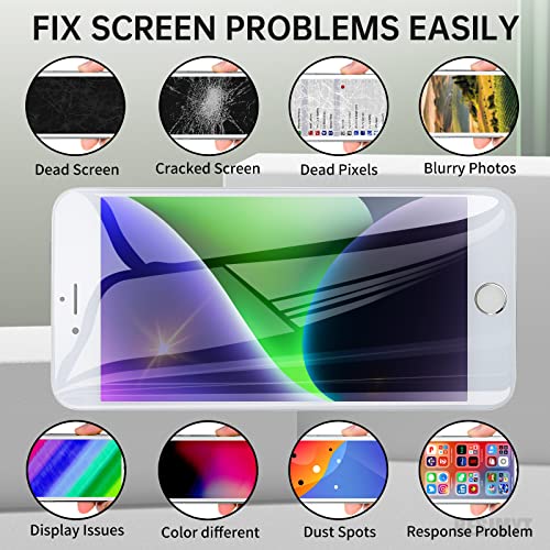 BESJMYT for iPhone 6S Plus Screen Replacement with Home Button 5.5" White 3D Touch LCD Display Digitizer Fix Tool Full Assembly with Front Camera Speaker Sensor Glass Protector Repair Kit A1634 A1687 - Image 4