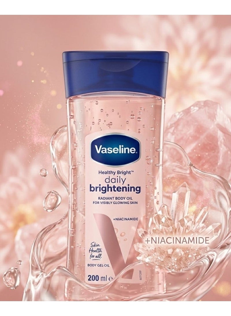 Vaseline Body Oil Gel 200ml Healthy Radiance with Niacinamide - Image 2
