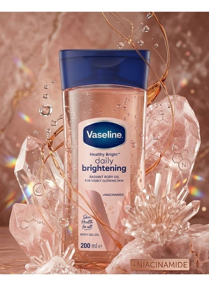 Vaseline Body Oil Gel 200ml Healthy Radiance with Niacinamide - Image 3