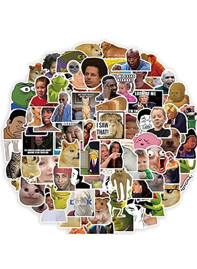 100Pcs Waterproof Stickers for Water Bottle, Laptop, Skateboar,d Computer, Phone.Cute Cartoon Stickers for Kids Teens - Image 1