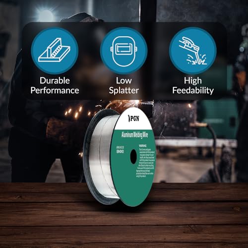 PGN Bearings PGN Aluminum MIG Welding Wire - ER4043 .035 Inch - 1 Pound Spool - Aluminum MIG Wire with Silicon for Puddle Fluidity and Enhanced Weld Durability - For All Position Gas Welding - Image 5