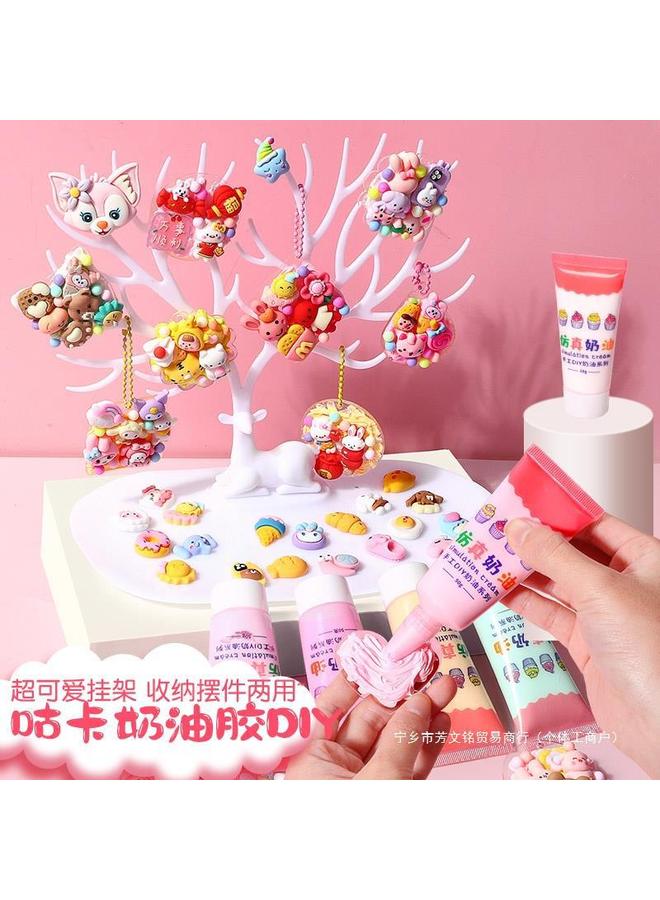 Bluejw Cream Gel Goo Card Sticker Big Suit Birthday Christmas Gift DIY Girls Children's Toys Hand Account Gift Box Collection - Image 3
