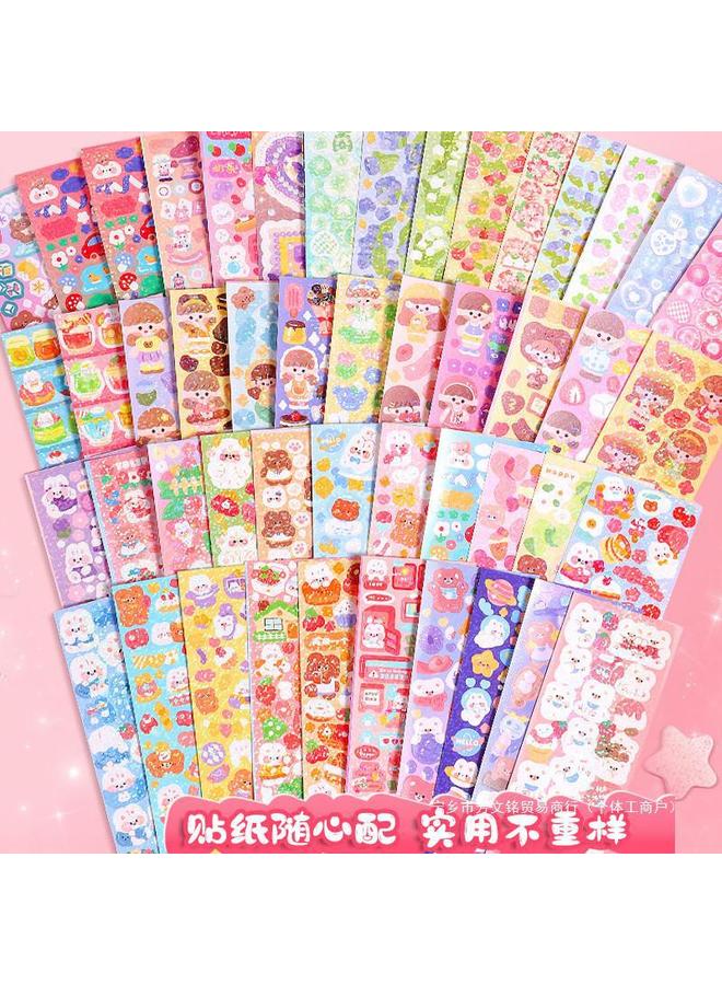 Bluejw Cream Gel Goo Card Sticker Big Suit Birthday Christmas Gift DIY Girls Children's Toys Hand Account Gift Box Collection - Image 5