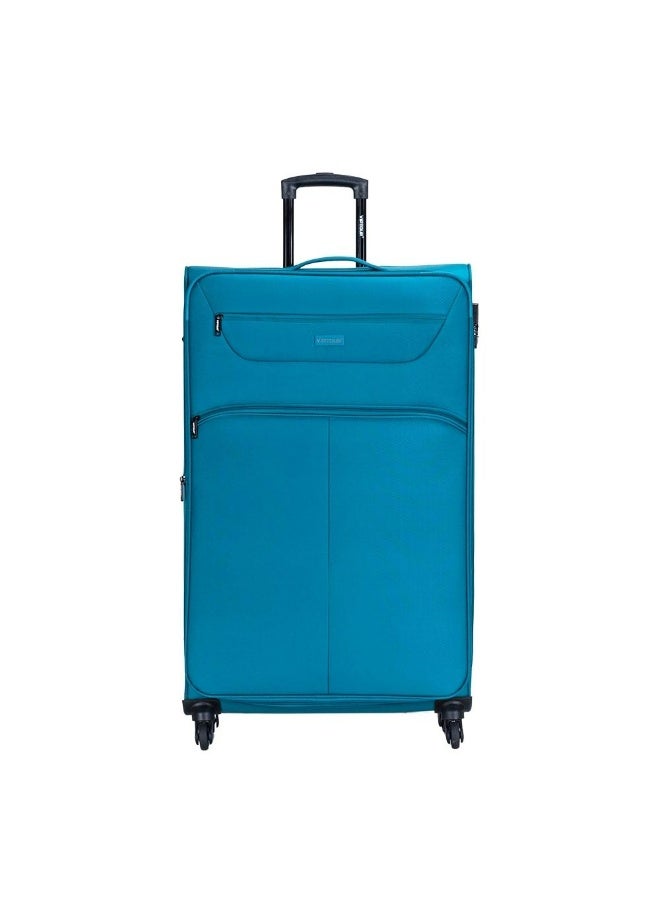 VIPTOUR 4-Piece Fabric Softside Luggage Set with 360° Spinner Wheels & Number Lock – Durable Polyester Travel Trolley Bag (20’’ / 24’’ / 28’’ / 32’’) - TARQUOISE - Image 2