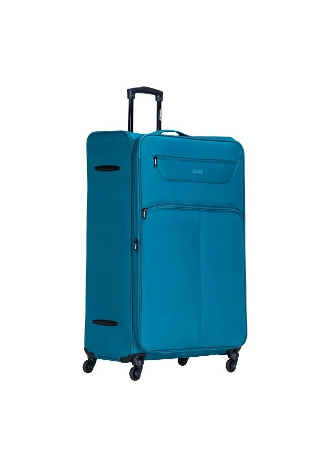 VIPTOUR 4-Piece Fabric Softside Luggage Set with 360° Spinner Wheels & Number Lock – Durable Polyester Travel Trolley Bag (20’’ / 24’’ / 28’’ / 32’’) - TARQUOISE - Image 3