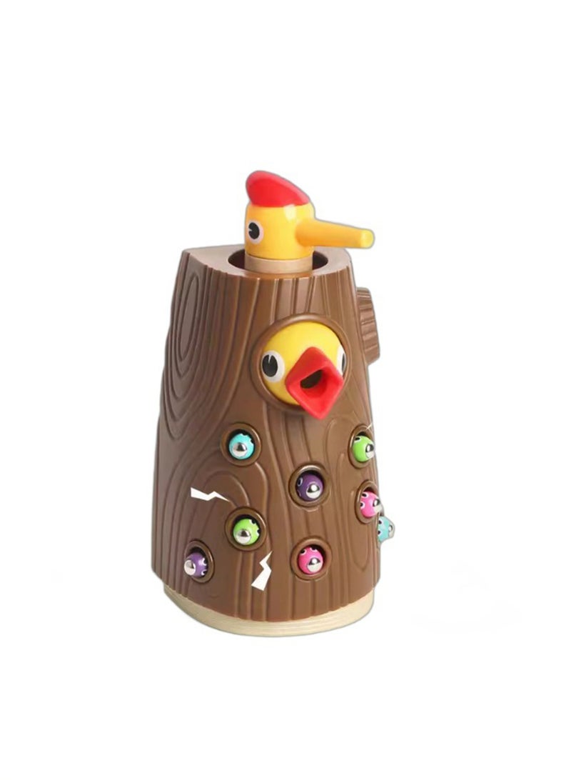 Generic - Tebaoer Fishing Wood Toy Catching Insects Boys And Girls Baby Toddler Children's Educational Magnetic Hand-eye Coordination - Image 1