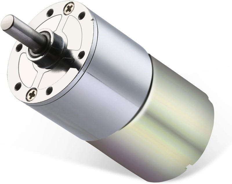 Greartisan DC 24V 50RPM Gear Motor High Torque Electric Micro Speed Reduction Geared Motor Centric Output Shaft 37mm Diameter Gearbox - Image 1