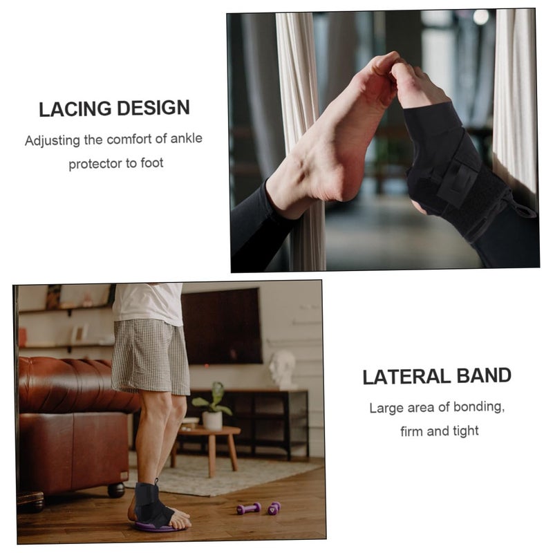 LABRIMP Ankle Brace Lace-up Support Xl (size 44-46) for Foot Correction Ankle Protector with Figure-8 Strap Stabilizer Brace for Overpronation and Supination for Injury - Image 3