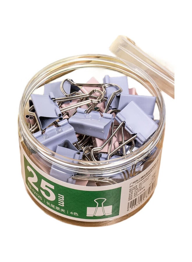 Tianse 48 Pieces 25Mm Morandi Long Tail Clips, Colorful Long Tail Binder Clips, Medium-Sized Phoenix Tail Clips, Office Supplies, Ts-12125 - Image 3