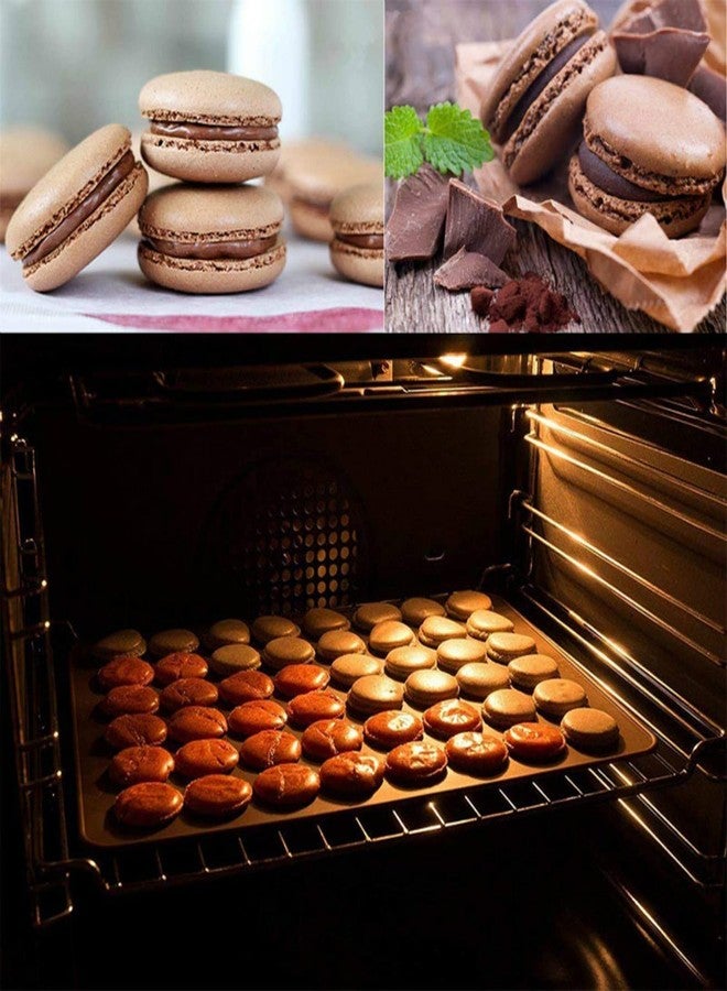 Manwetye 2 PCS 48 Capacity Macaron Silicone Baking Mat Baking Sheet Muffin DIY Chocolate Cookie Mould for Baking, Non-Stick, Easy to Clean, Reusable Baking Liner Tray Set - Image 5