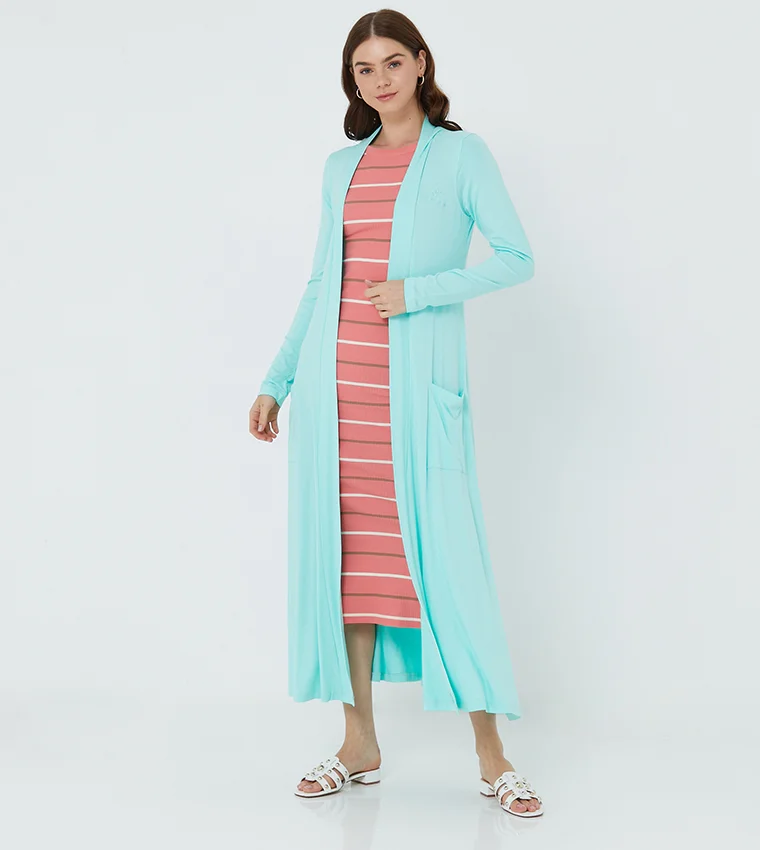 BEVERLY HILLS POLO CLUB Solid Long Sleeves Cardigan