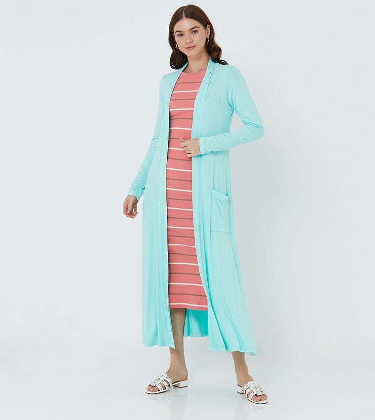 بيفرلي هيلز بولو كلوب كارديجان بأكمام طويلة سادة