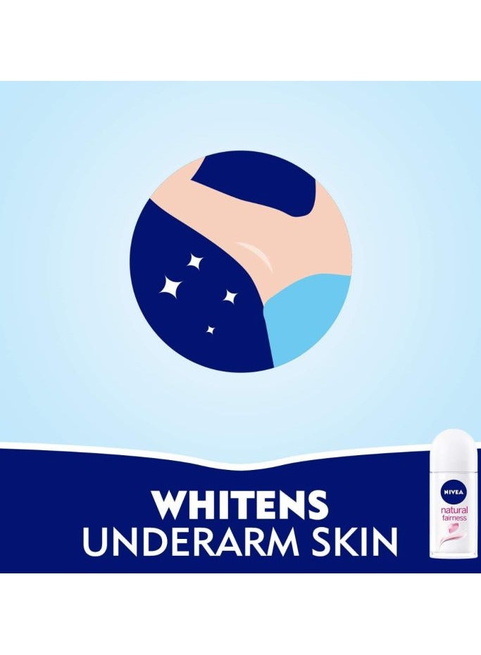 Nivea Deodorant Roll on invisible black and White  50ml - Image 5