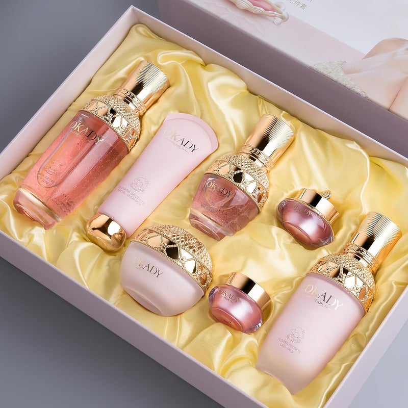 FLOWER SECRET PURE PEARL LADY SKIN CARE SET FLOWER SECRET Sevenpiece set