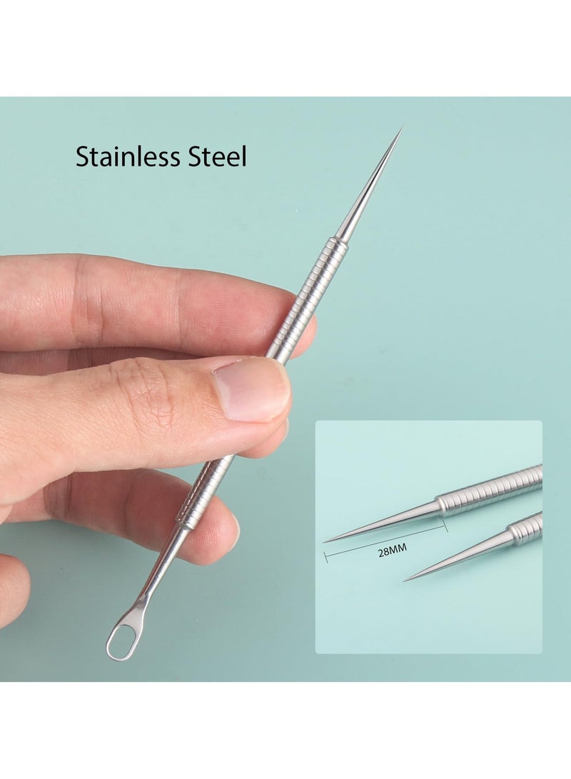 SYOSI Blackhead Remover Comedone Extractor for Blackheads & Acne Professional Pimple Popper Tool Facial Tools for Men and Women - Made from 100% Stainless Steel (1 Pack)  - Image 3
