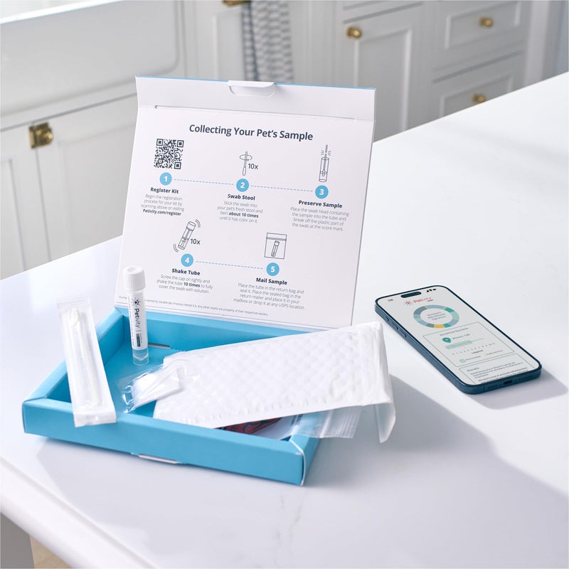 Petivity Microbiome Analysis Kit - Basic for Cats and Dogs, Powered by Purina - 4.8 oz. Box - Image 3