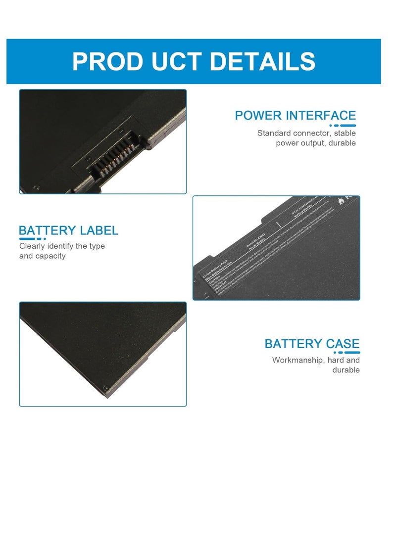 Generic Replacement Laptop Battery for HP EliteBook 740 745 750 755 840 845 850 855 G1 Series, 740 745 750 755 840 845 850 855 G2  - Image 5