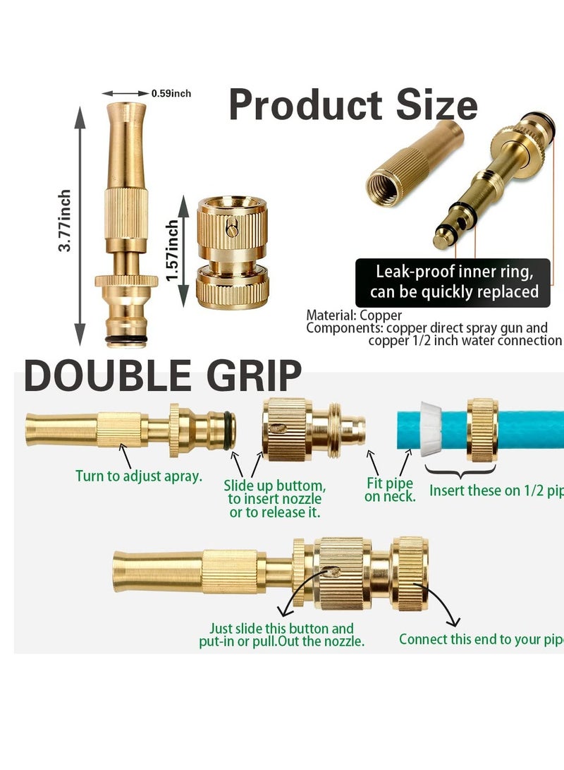 Brass Nozzle Water Spray Gun Water Jet Hose pressure nozzle  - Image 4