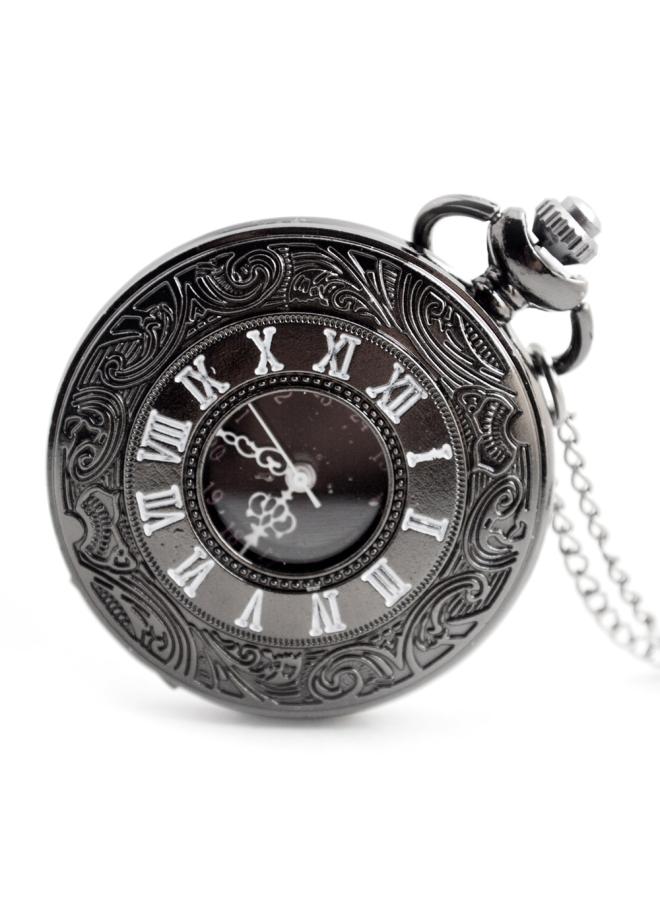 Direct Fashion Pastoral Style Retro Roman Pocket Watch Large Double Display Roman Scale Flip Quartz Watch