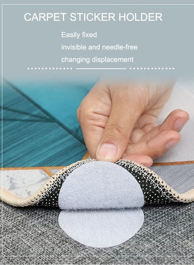 16pcs Anti-Slip Fixation Round Carpet Stickers For Bedsheets, Sofas, Car Cushions - Image 1