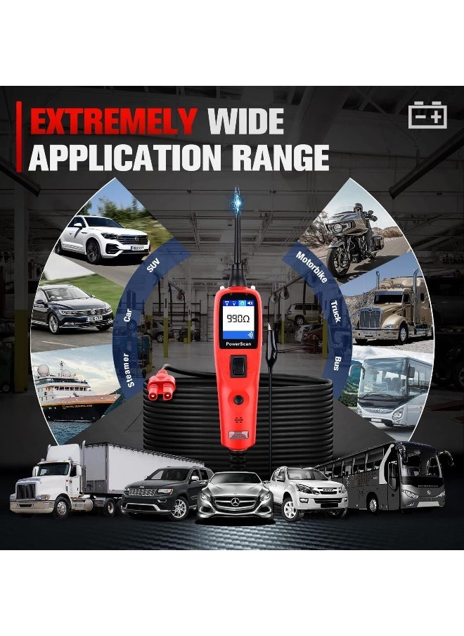 Autel Autel PowerScan PS100 Automotive Circuit Tester - Car Circuit System Diagnostic Tool Probe Kit  - Image 5
