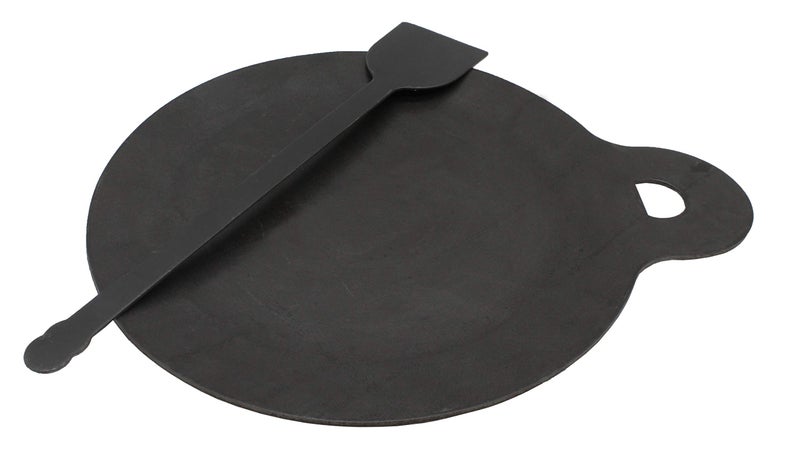 Trilonium Ecofe Iron Induction Compatible Dosa, Pizza, Roti Tawa with Turner Ladle (Black, 28 cm) - Image 2