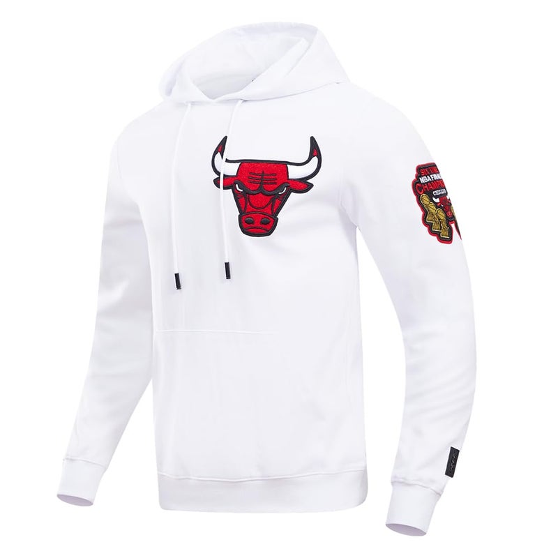 Pro Standard CHICAGO BULLS CLASSIC CHENILLE DK PO HOODIE White XL - Image 2