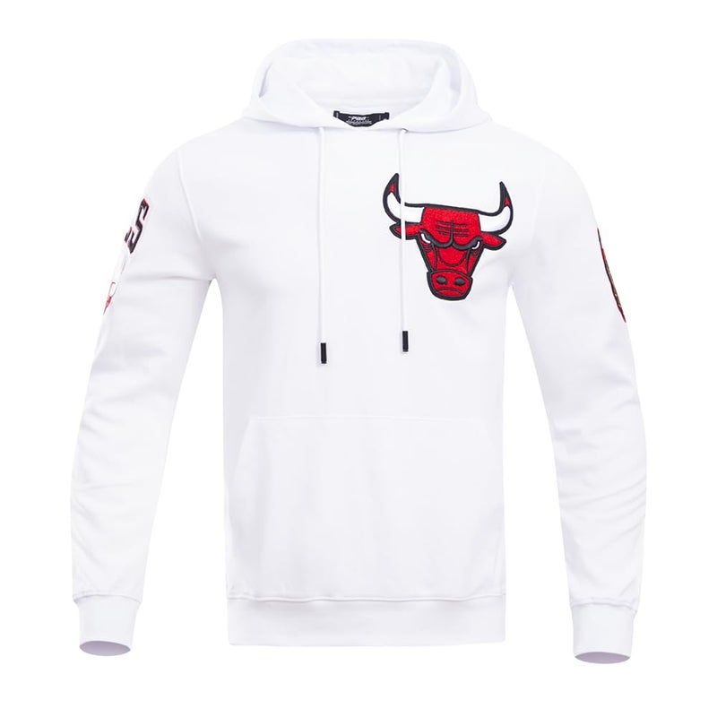 Pro Standard CHICAGO BULLS CLASSIC CHENILLE DK PO HOODIE White XL - Image 1