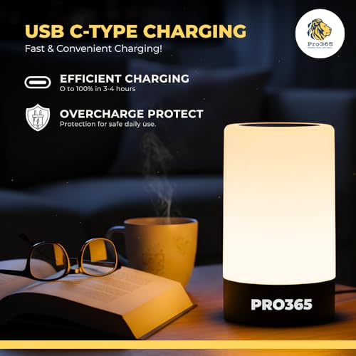 PRO365 Touch Lamp | Short Press 3 Light Modes | Long Press Multiple Brightness Levels | Ideal for Small Lamps, Kids Area, Emergency Situations, Cars, Reading - Image 4